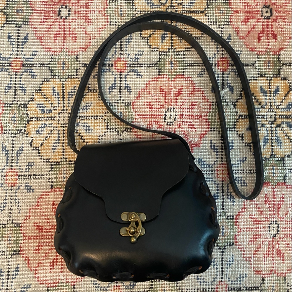Handmade leather crossbody